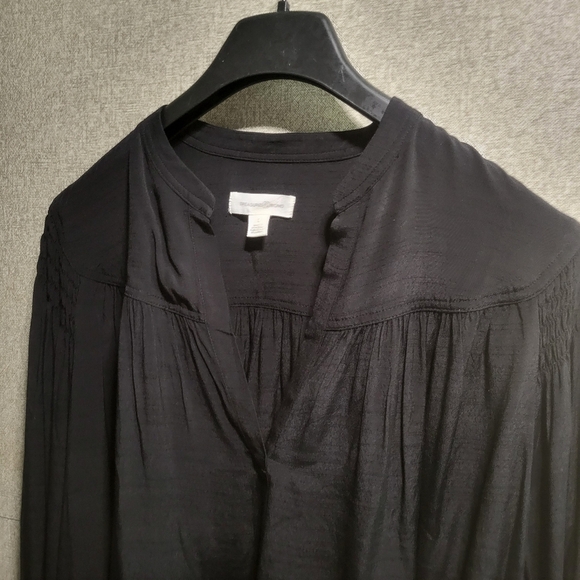 NWT $69 Treasure‎ & Bond Black Popover Blouse 100% Viscose Large Flowy - Picture 6 of 8